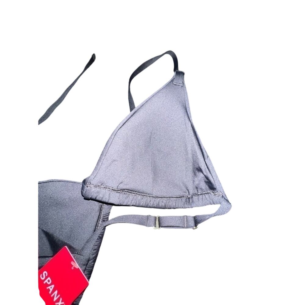 NWT SPANX BLACK TRIANGLE BIKINI TOP SZ L - Picture 7 of 8